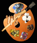 Artistpalletwhandblack