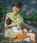 Mother_and_child__oil_pastel_on_sandpaper