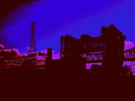 Lift Bridges At Dusk, Calumet River