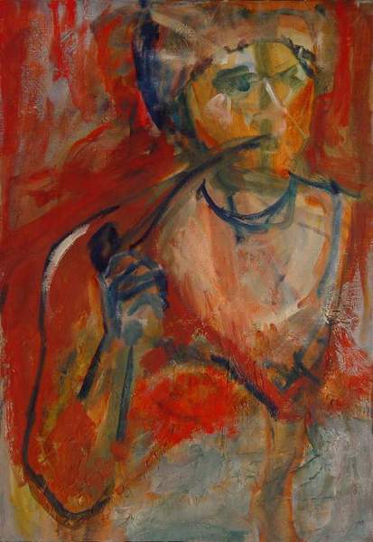 Young Lady With Long Pipe