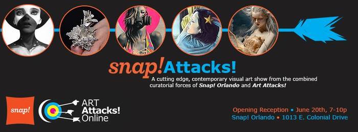 Snap! Attacks Art Exhibition Banner