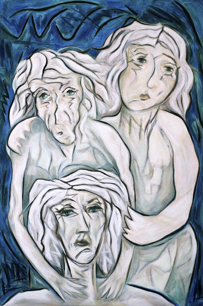 Three Women 2005 oil on canvas 36
