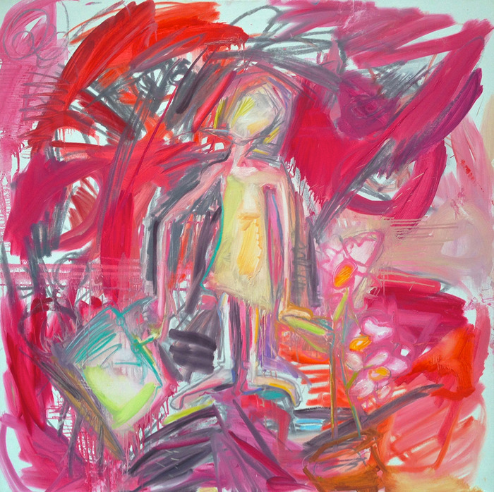 Trixie Pitts_Arrival with Baggage 2013_oil_48x48in
