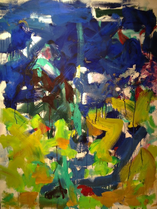 Joan Mitchell Border 1989 oil on canvas 45.5 x 35 inches