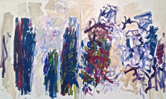 Joan Mitchell Trees (Diptych) 1976 oil on canvas 94 1/2 x 157 1/2 inches