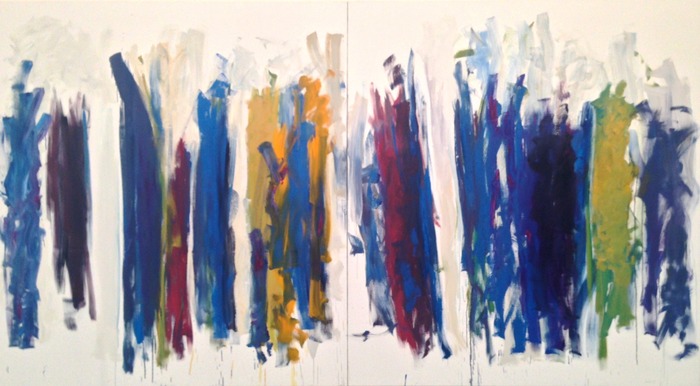 Joan Mitchell Trees (diptych) 1990–91 oil on canvas 86 3/4 x 157 1/2 inches