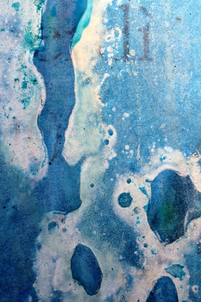 ROBERTO ALBORGHETTI'S LACER/ACTIONS ARTWORKS - IN AMNIOTIC FLUID, CANVAS, 57X87, 2010