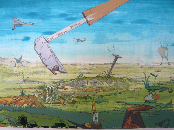 Johan Nobell, Desperate Trails, 2009, oil on linen, 15 3/4 x 23 1/2 inches. Courtesy of the artist and Pierogi.