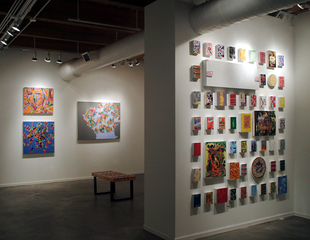 Left: Martina Nehrling Paintings: Right: Mark Murphy Puzzle Collages,
