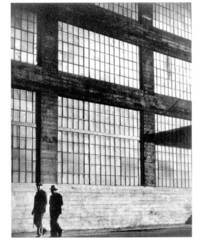 Two Men in Front of a Glass Building,Horace Bristol