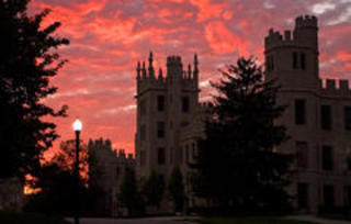 Altgeld Hall/Sunset,NIU Media Services