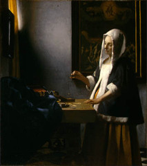Woman Holding a Balance ,Johannes Vermeer