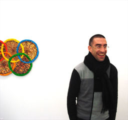at the gallery,Michael Smoler (High Energy Constructs)