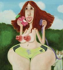 Running with Apple & Cat,Steve Canaday