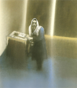 Il_rebbe_schneerson_dei_lubavich__1991__cm_88_x_68__offenburg__vecchia_sinagoga_full