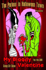 2009 "My Bloody Valentine" group show poster,Eric Pigors