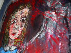 The_danger_is_approaching_the_eyes_of_the_sufferers_are_the_most_open_of_the_trueth_acryl_auf_leinwandtuch_200_x_200_cm_2