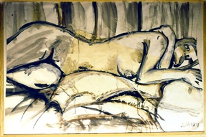 Woman_lying_down__mixed_media