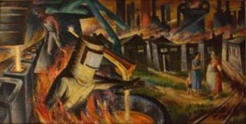 Harry_sternberg__steel__1937__oil_on_masonite__24_x_48_inches
