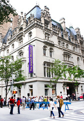 Facade of The Jewish Museum of New York During the 2009 Museum Mile Festival,JiaJia Fei