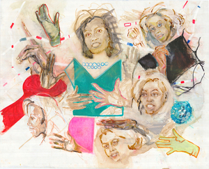 Grazyna_adamska-jarecka_poised_and_playful__mixed_media_on_plastic__48x38__2009