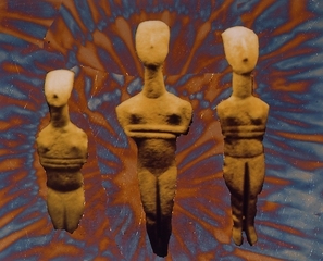 Three Female Statuettes,Victor Raphael