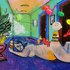 Cande_aguilar_inside_job_2009_acrylic___oil_on_panel_65x96inches