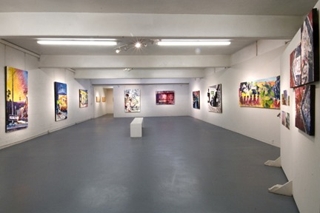 Detail of exhibition,Michael Giancristiano, James P. Scott