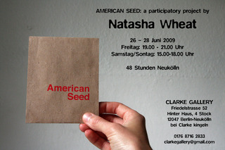 Invitation for American Seed,Natasha Wheat
