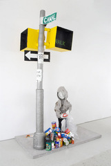 Man Collecting Cans,