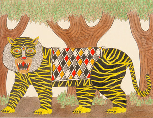 Untitled (Tiger in Forest),Matt Leines
