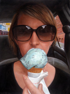 Joelle_jensen_consuming_her_ice_cream__2009__oil_on_linen__12