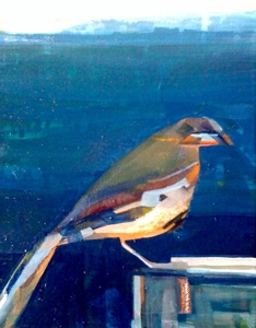 Shiloratner_birdonledge_oiloncanvas_10x8