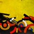 Composition_in_yellow_acrylic_on_canvas_30x47_inch