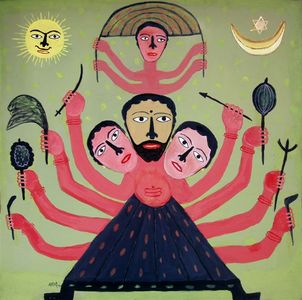 Father_and_sons__36x36__acrylic_on_canvas