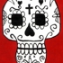 Red-white-calavera