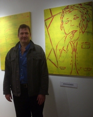 John in front of Paintings,John C. Kuchera