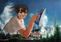 Aerfeldt_ironing_lady_195_x_130cm_2008_e