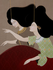 Entertaining (detail),Hayv Kahraman