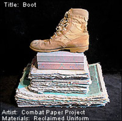 Boot,combat paper project