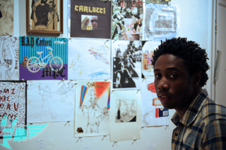 Portrait at 2 Late 2 Hate 2 Opening,Kevin Foxworth, Falcon Duran