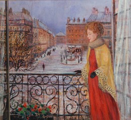 View from the balcony,Monique Baudaux