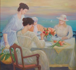 Arranging the Tulips,Monique Baudaux