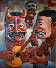 The Mask and the guitar,Carlos Orduña Barrera