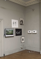 Time is a Sausage (installation view Domobaal Gallery, London),Benjamin Swaim