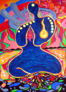 Painting_eat_pray_sleep-acrylic_on_paper_22x30_in_oct_2009