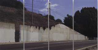 What if walls vanished from the freeway, would it make a sound?,Ruben Ochoa