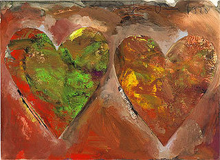 Double Hearts VI, 1970,Jim Dine
