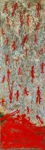 People_falling_24x80in_recycled_material_2008_mut