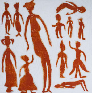 We_are_all_the_same_red_series__x1x__recycled_18x18in_2008